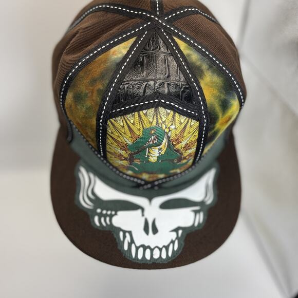 Gnomies Shine On Dyez Snapback Hat Signed 1/8 Gator Stealie Glow Rare‎ Mens - Picture 2 of 6